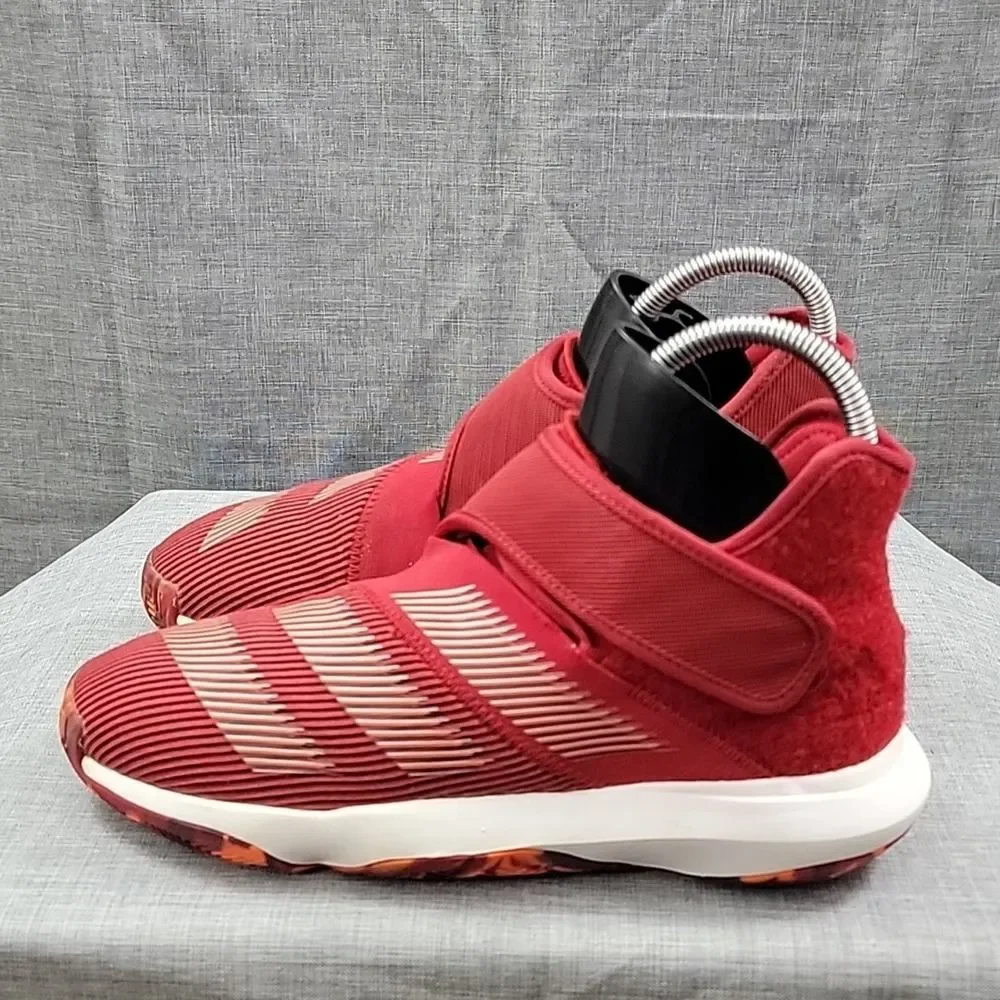Adidas Red Harden EUC B/E 3 EF3602 Strap Mid Top Basketball Shoes SZ 7